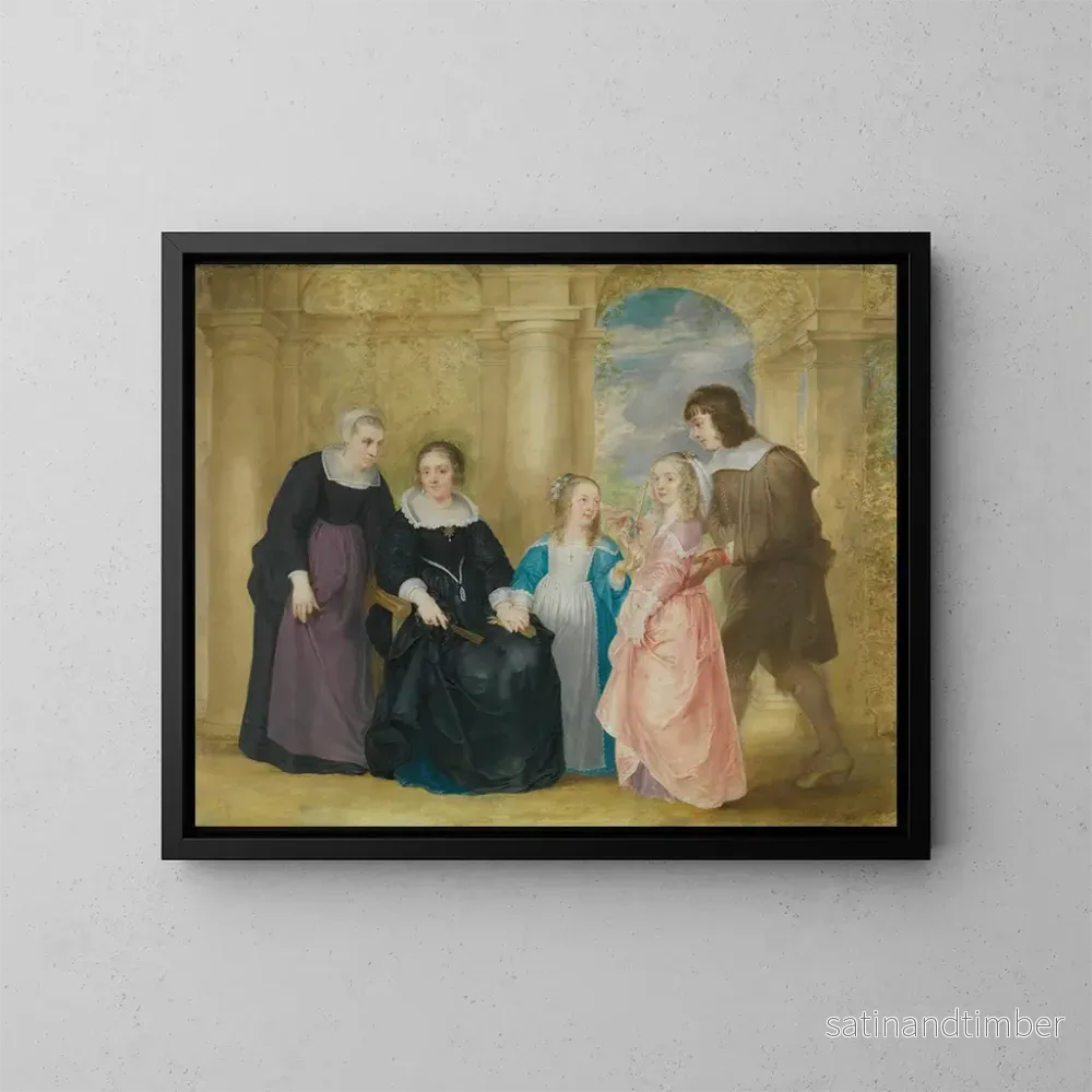 Reproduktion av målningen Familjeporträtt - Philip Fruytiers