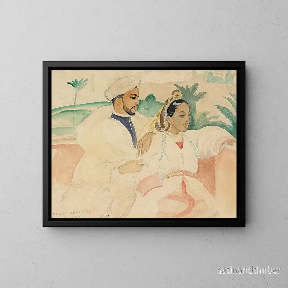 Reproduktion av målningen Marockanskt målning - Gerda Wegener