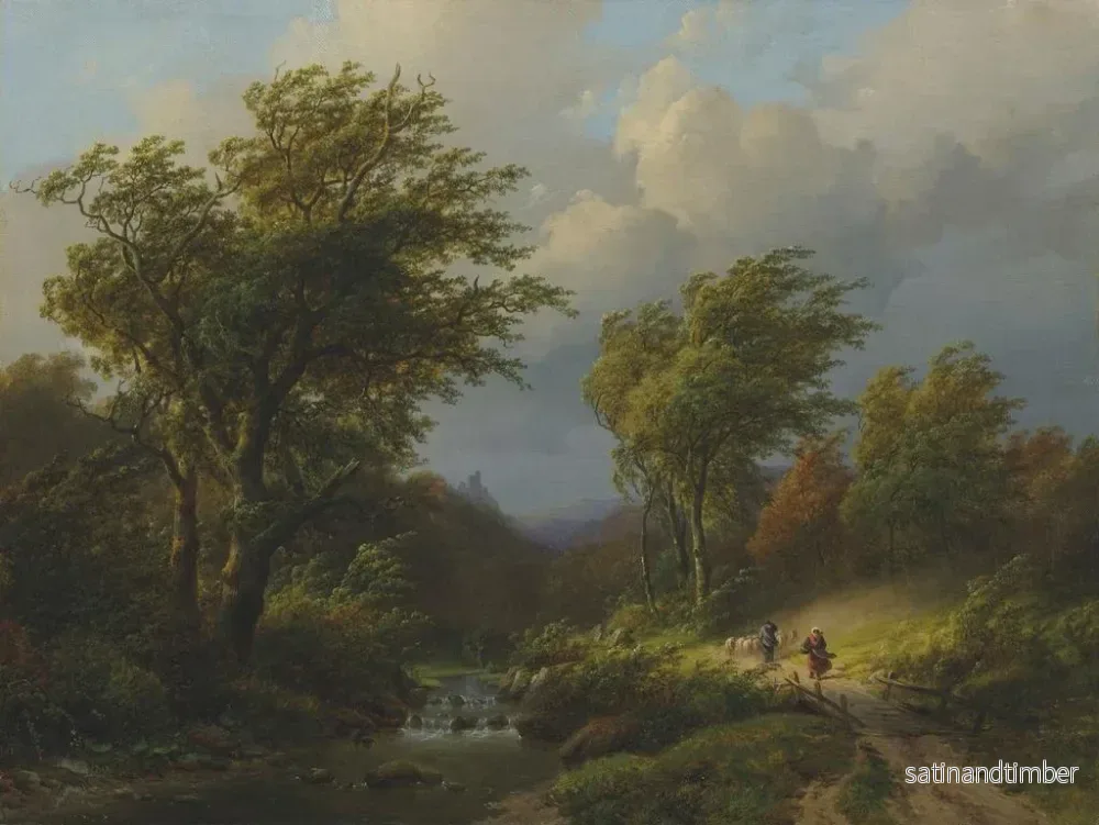 Reproduktion av målningen En sommarbris - Johann Bernhard Klombeck - Bild 2