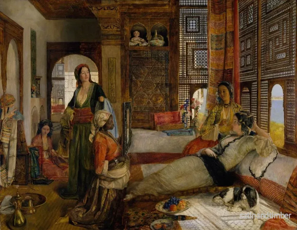Reproduktion av målningen Le Harem - John Frederick Lewis - Bild 2