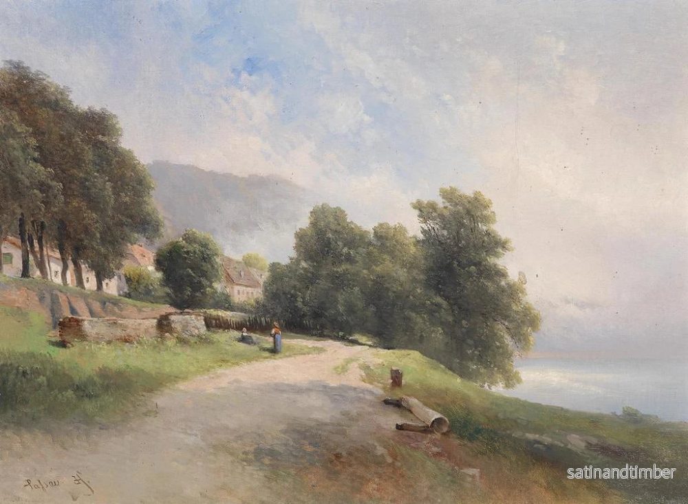 Reproduktion av målningen av trädgård i skog utanför Passau - Carl Franz Emanuel Haunold - Bild 2