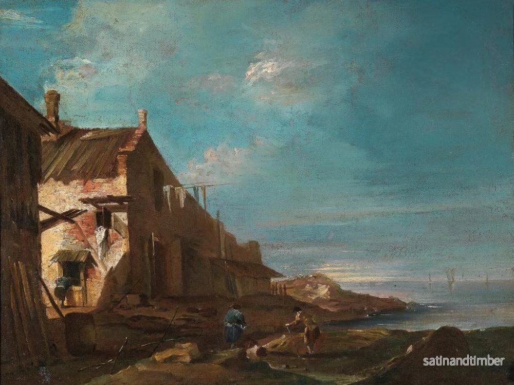 Reproduktion av målningen En kustlig arkitektonisk nyckfullhet - Francesco Guardi - Bild 2