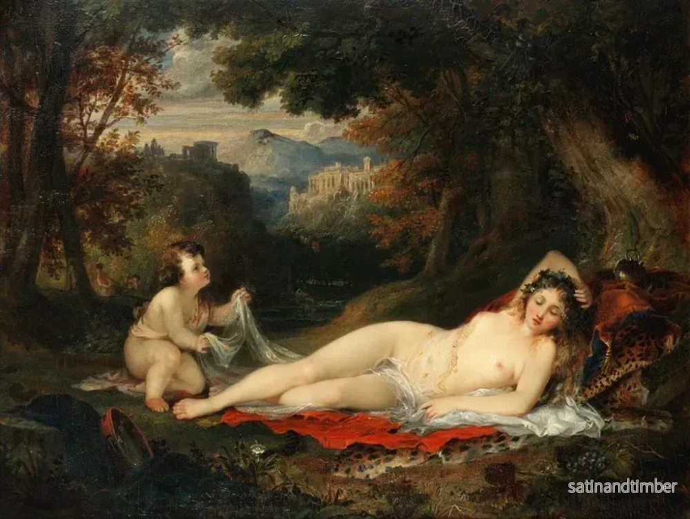 Reproduktion av målningen Vénus och Cupidon - George Arnald - Bild 2