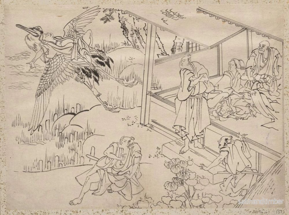 Reproduktion av målningen Album med skissbok av Katsushika Hokusai och hans elever Pl59 - Katsushika Hokusai - Bild 2