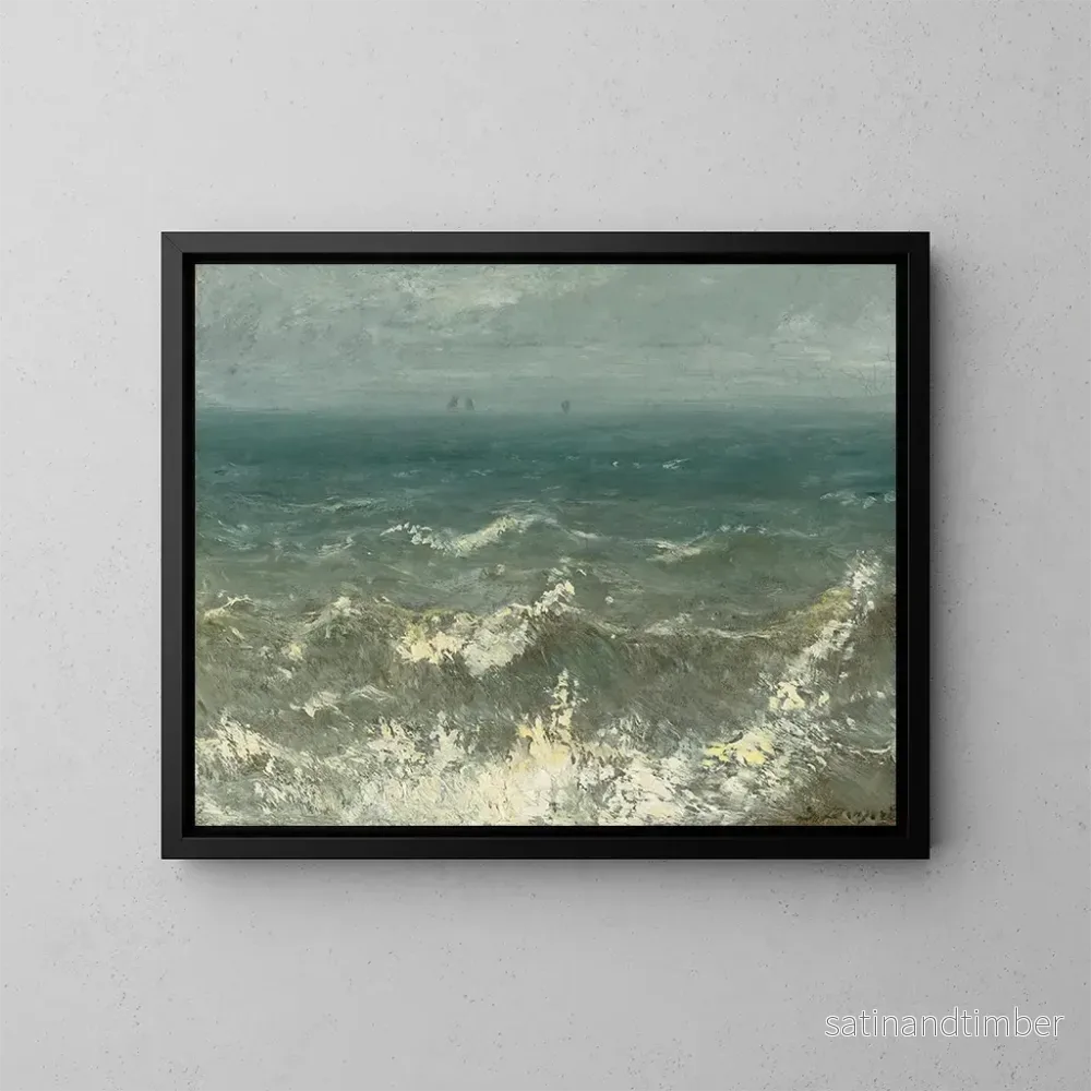 Reproduktion av målningen Pleine mer - Jules Dupré