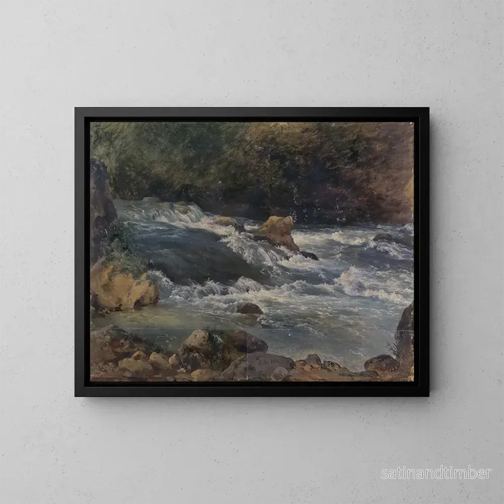 Reproduktion av målningen Torrent - Jacques-Raymond Brascassat