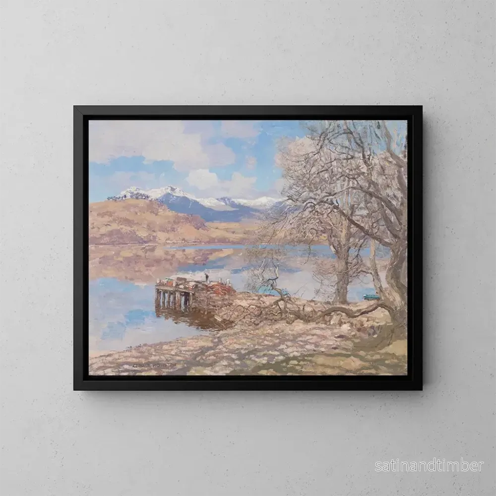 Reproduktion av målningen Loch Awe vid Portsonachan - George Houston