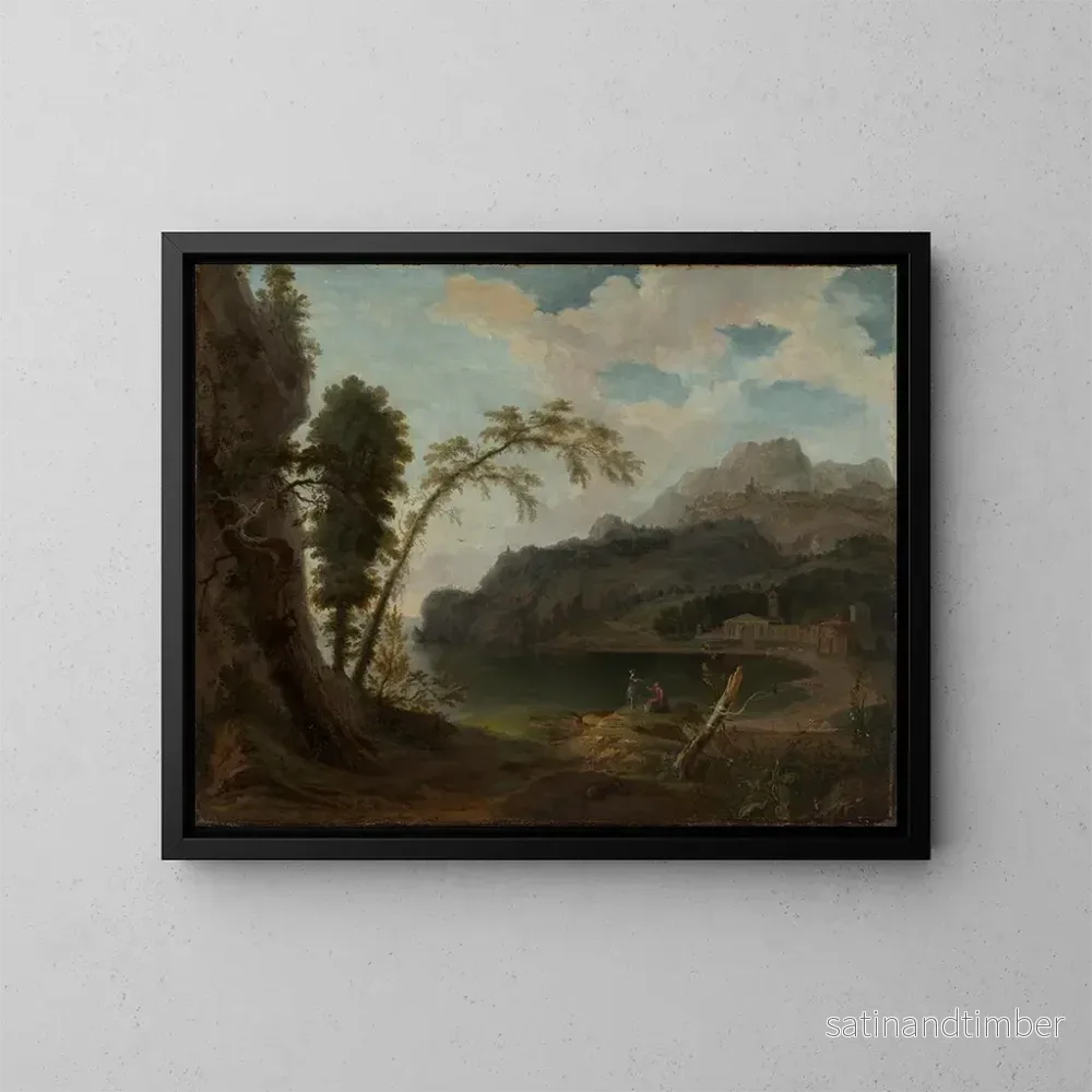 Reproduktion av målningen Landskap Italien med mytologiska figurer – Jan van Nickelen Reproduktion av målningen Landskap Italien med mytologiska figurer – Jan van Nickelen