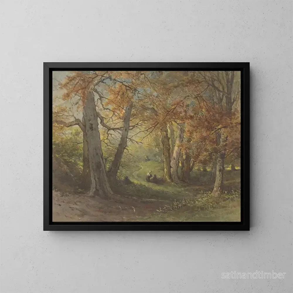 Reproduktion av målningen Vue de la forêt près d'Oosterbeek - Maria Vos