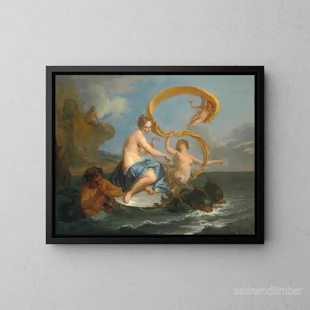 Reproduktion av målningen Le Triomphe de Galatée - Noël Nicolas Coypel