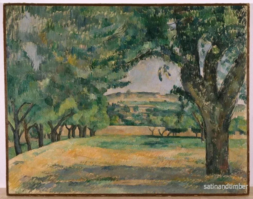 Reproduktion av målningen Le Quartier du Jas de Bouffan - Paul Cézanne - Bild 2