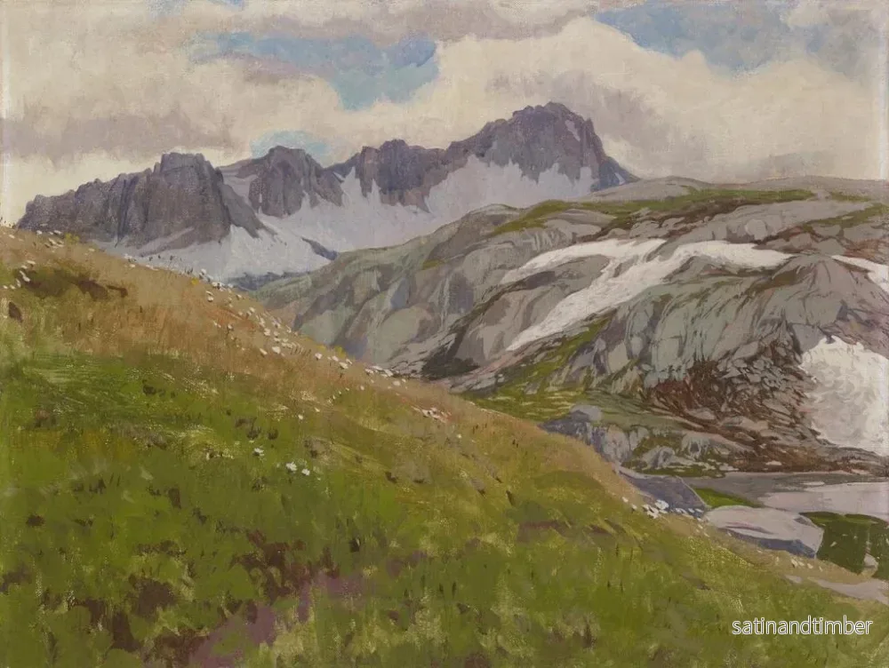 Reproduktion av målningen Alpe - Regnault Sarasin - Bild 2