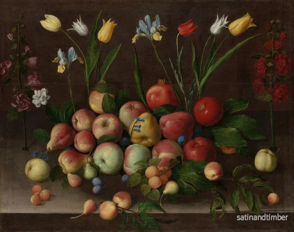 Reproduktion av målningen Frukt och blommor - Orsola Maddalena Caccia - Bild 2