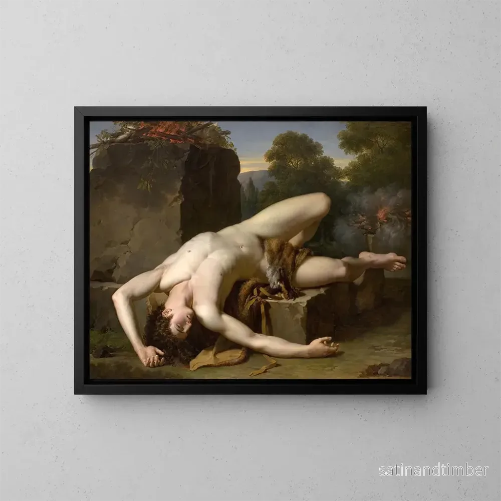 Reproduktion av målningen La Mort d'Abel - François-Xavier Fabre