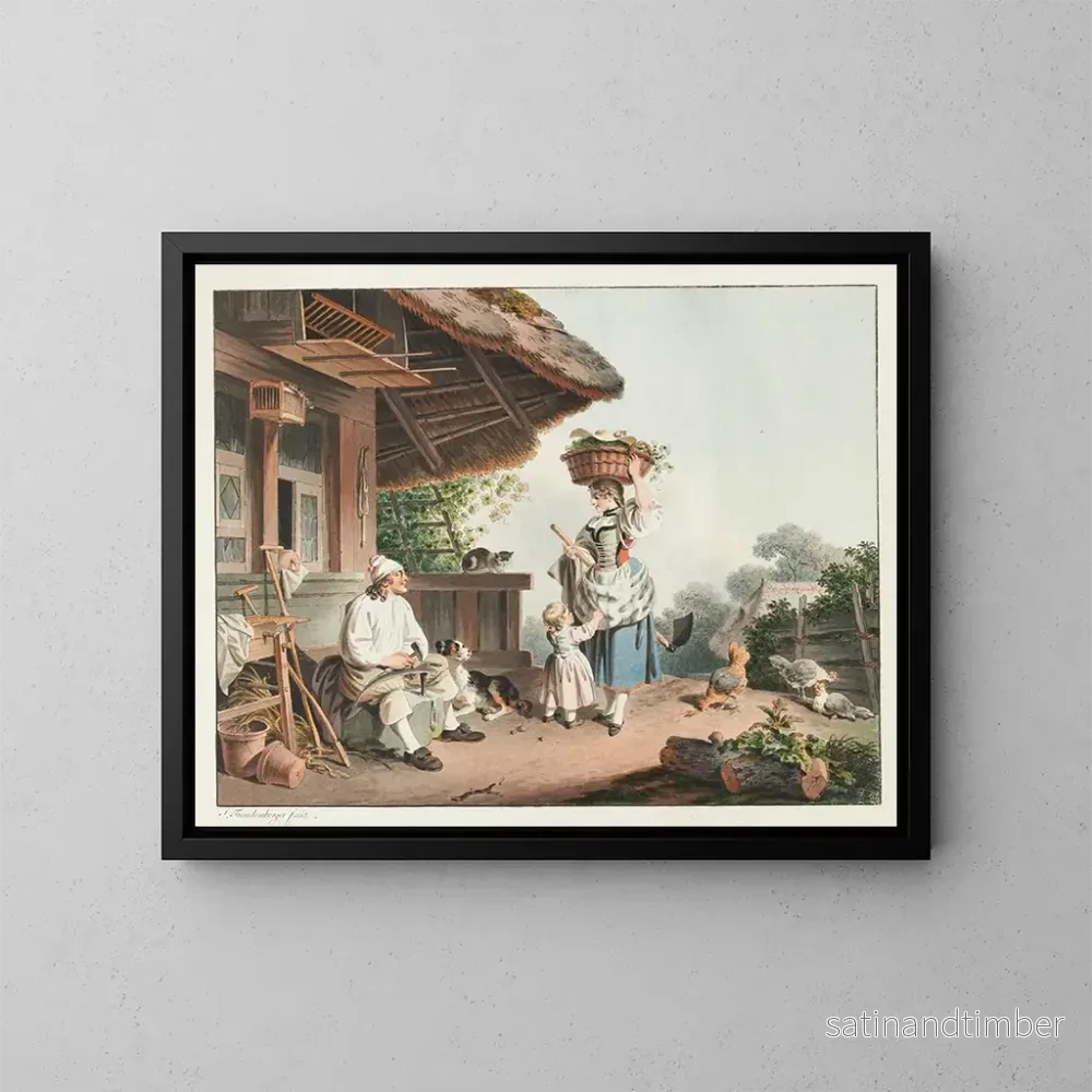 Reproduktion av målningen Le villageois - Sigmund Freudenberger