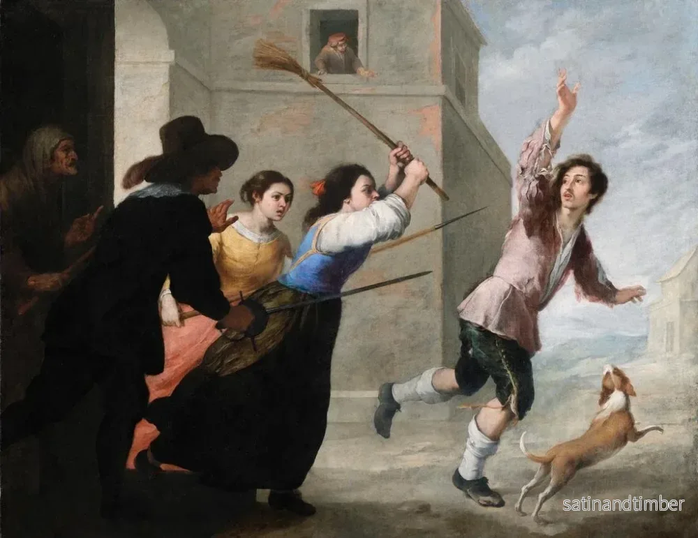 Reproduktion av målningen Le Fils prodigue chassé - Bartolomé Esteban Murillo - Bild 2