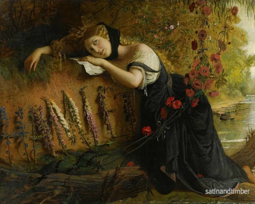 Reproduktion av målningen Ophelia - Joseph Severn - Bild 2