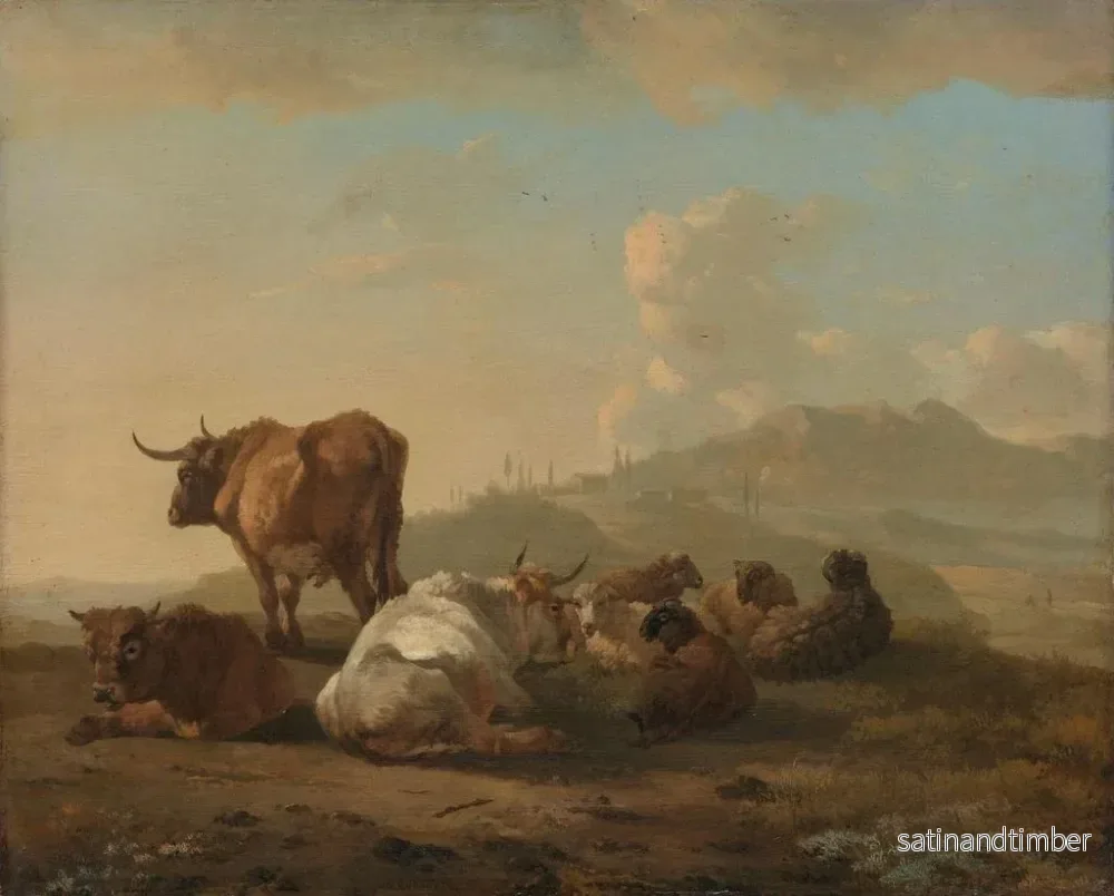 Reproduktion av målningen Herdes au repos - Willem Romeyn - Bild 2