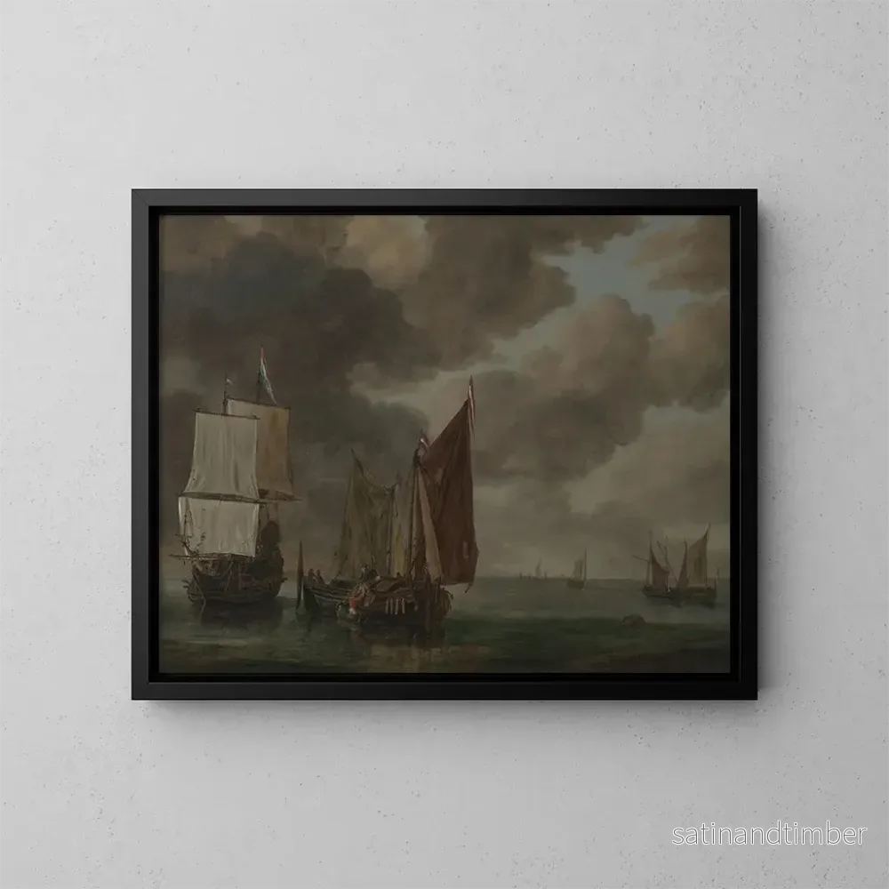 Reproduktion av målningen Marine - Reinier Nooms