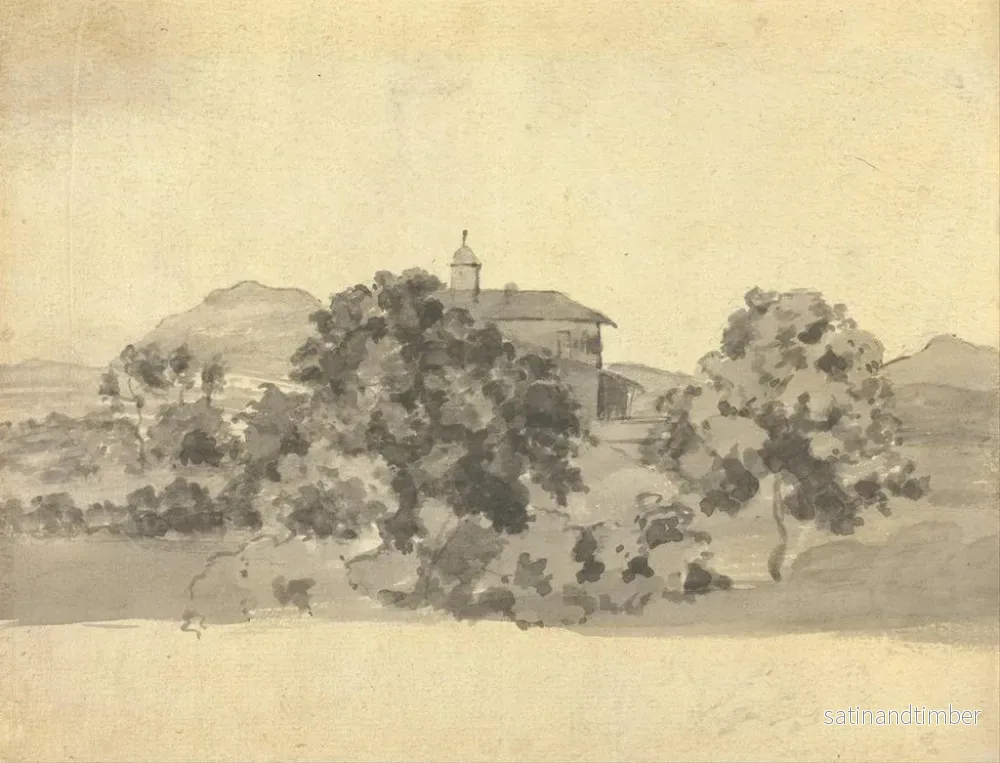 Reproduktion av målningen En kyrka i Italien - Joseph Wright de Derby - Bild 2