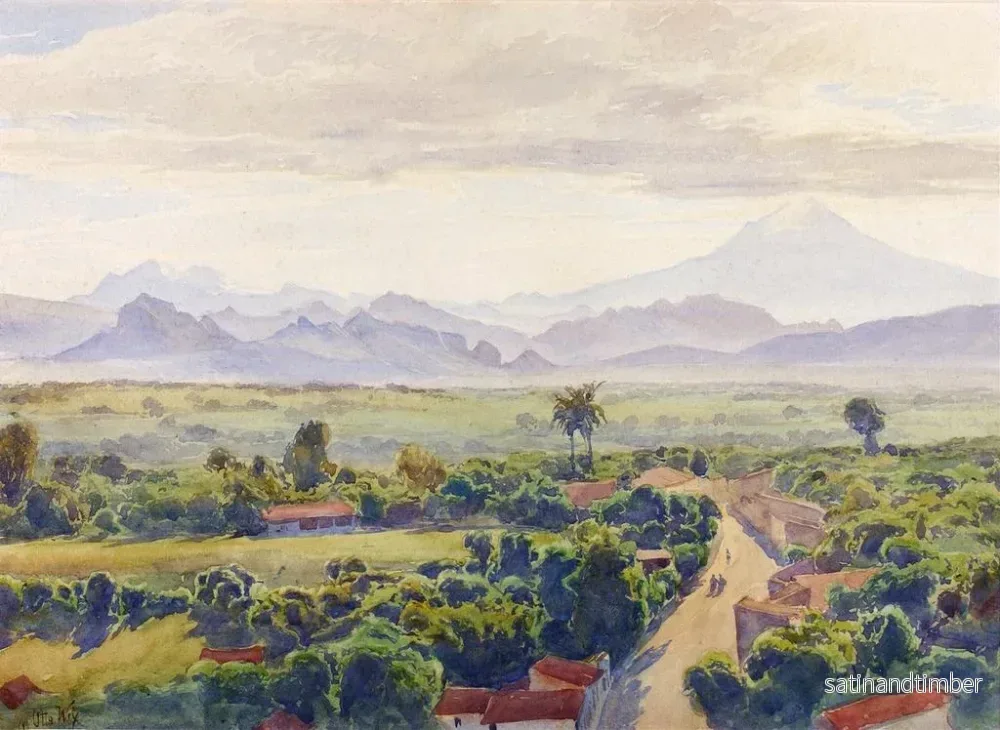 Reproduktion av målningen Vue de Cuernavaca - Henry Otto Wix - Bild 2