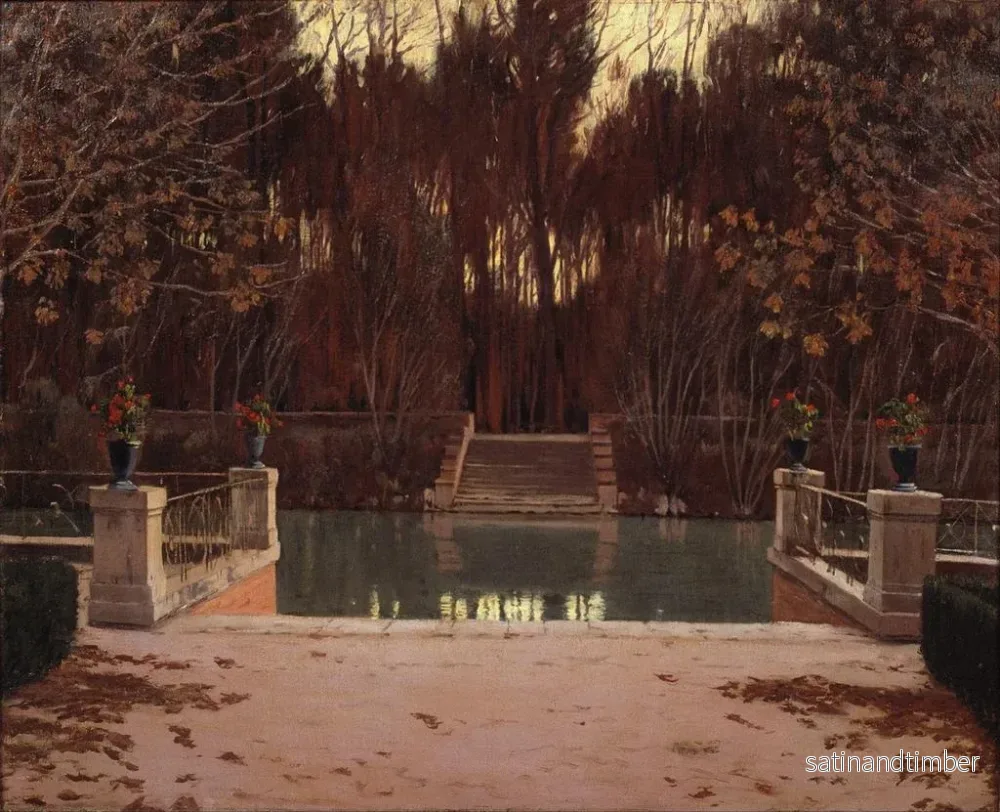 Reproduktion av målningen Le quai d'embarquement - Santiago Rusiñol - Bild 2