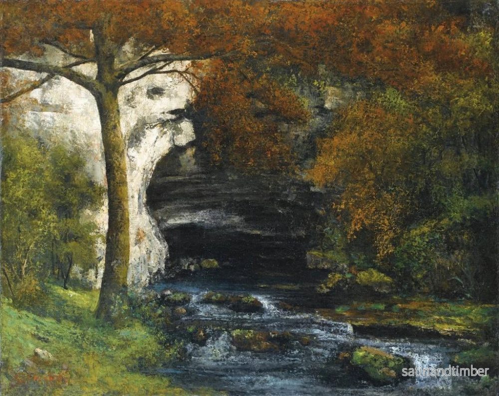 Reproduktion av målningen Source de Lison nära Nans - Gustave Courbet - Bild 2