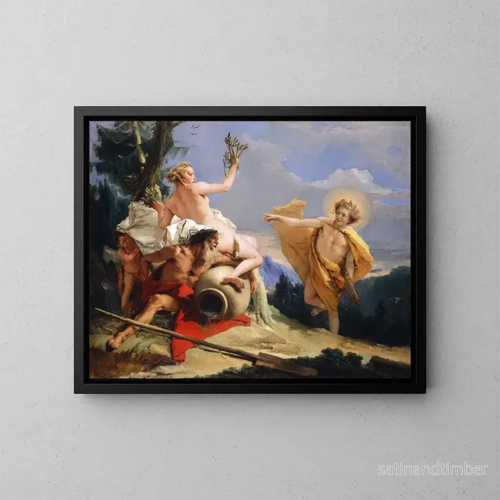 Reproduktion av målningen Apollon jagar Daphné - Giovanni Battista Tiepolo