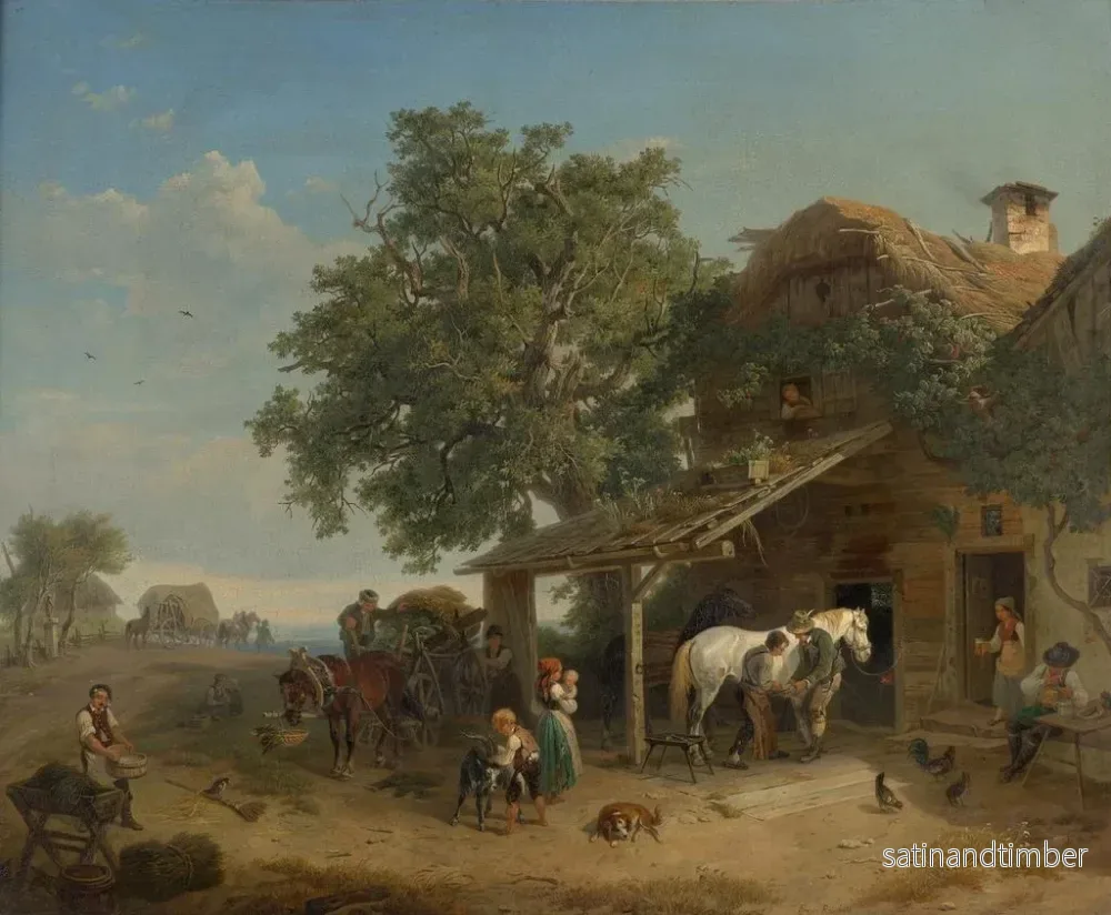 Reproduktion av målningen La forge du village - Franz Reinhold - Bild 2