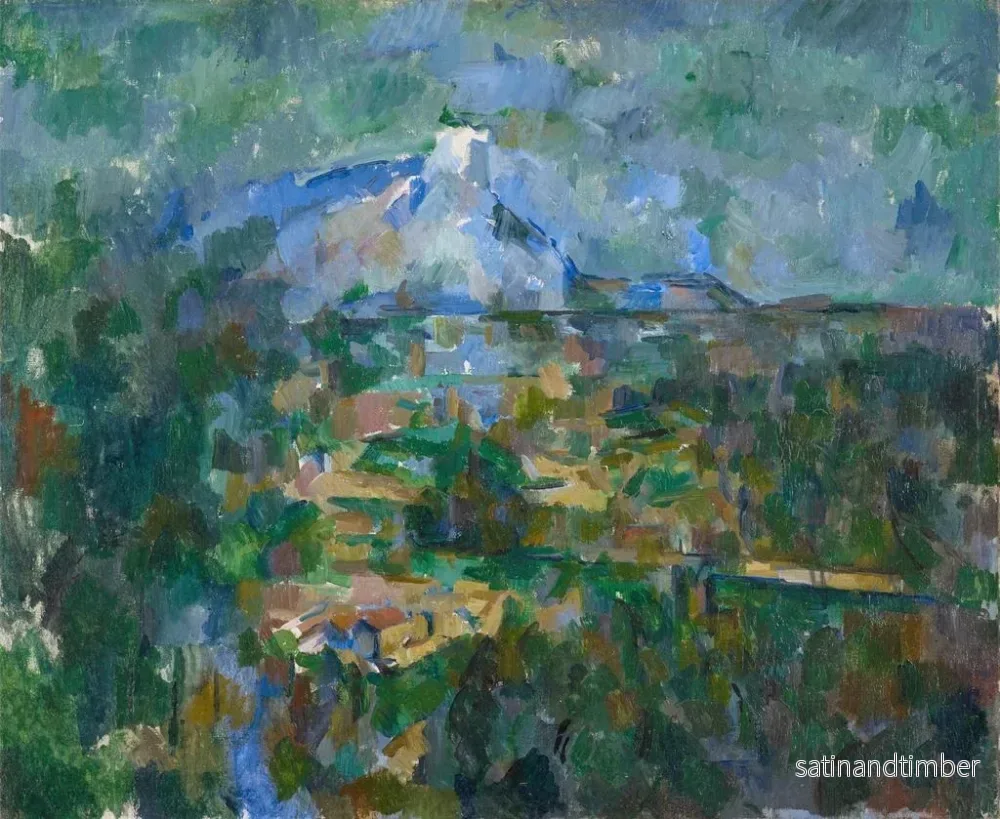 Reproduktion av målningen Vue du mont Sainte-Victoire depuis Les Lauves - Paul Cézanne - Bild 2