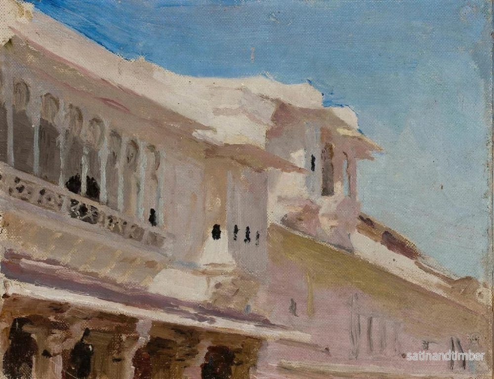 Reproduktion av målningen Maisons d'Udaipur - Jan Cybis - Bild 2