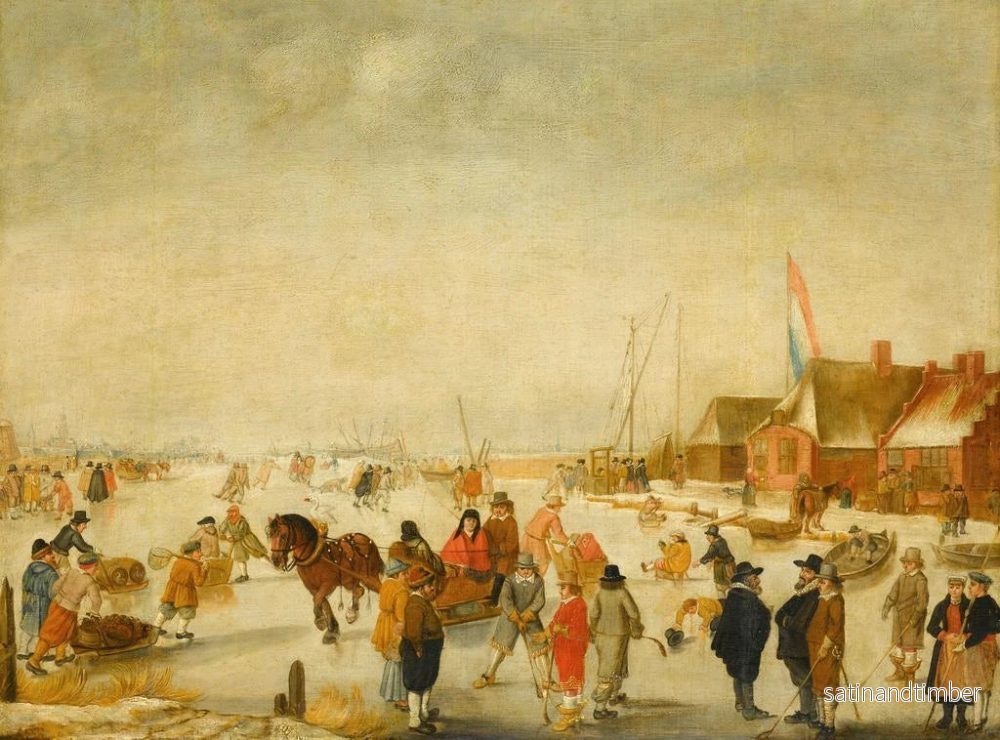 Reproduktion av målningen Profiter de la glace - Barend Avercamp - Bild 2