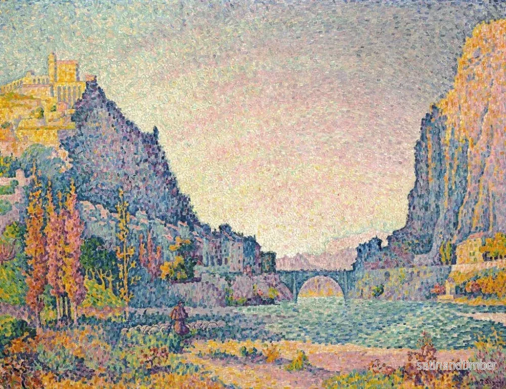 Reproduktion av målningen Sisteron - Paul Signac - Bild 2
