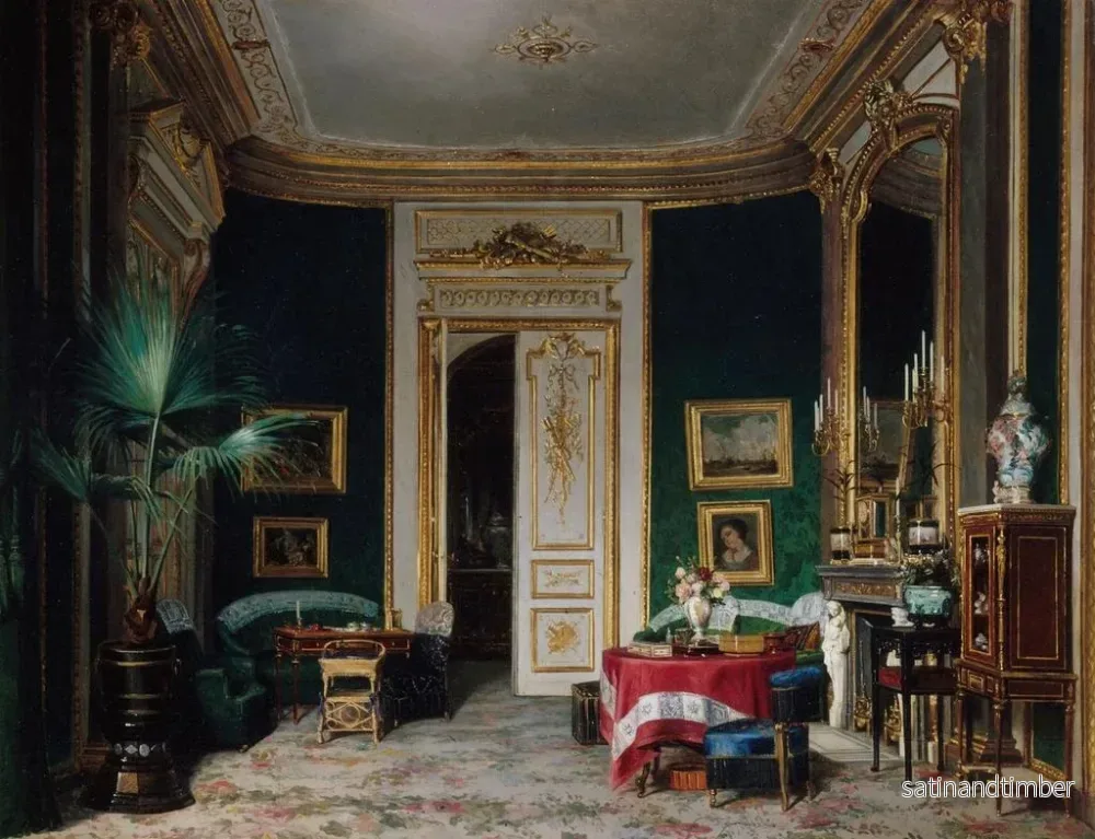 Reproduktion av målningen av hotel Wendel:s salong, rue de Clichy - Sébastien Charles Giraud - Bild 2