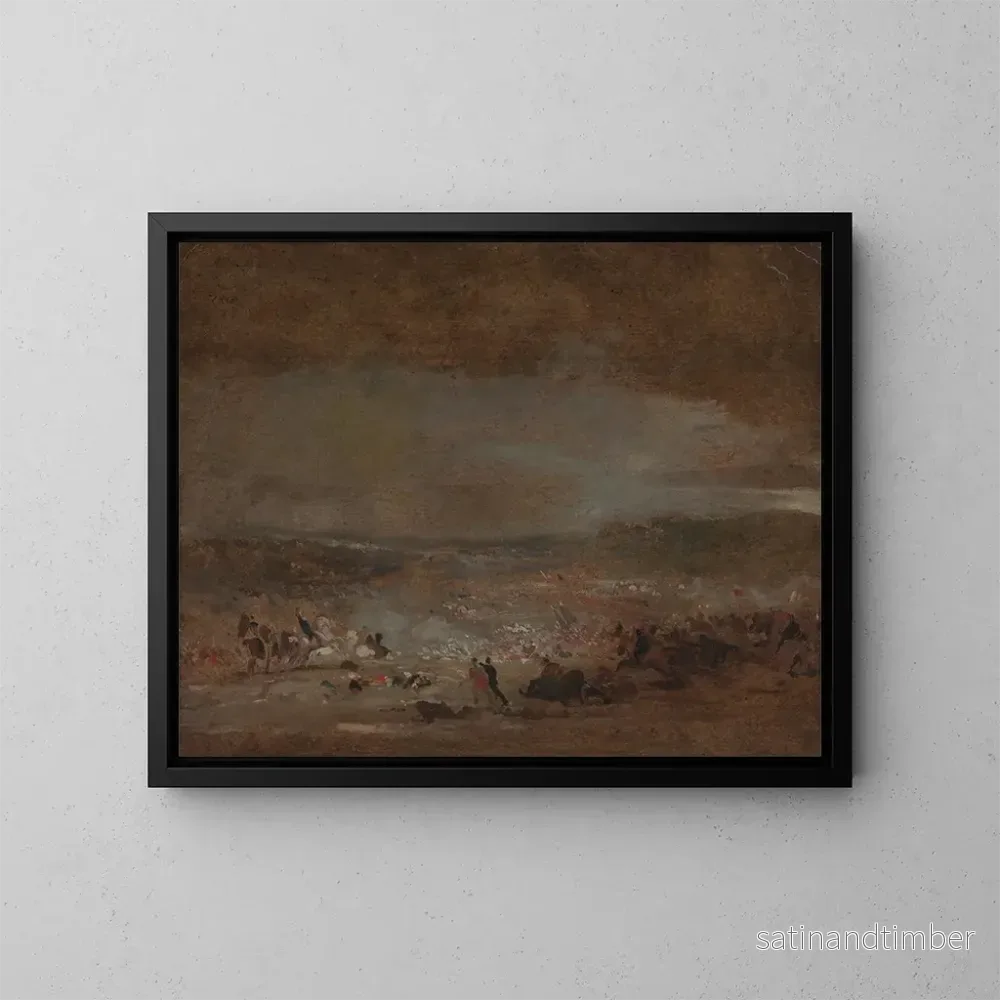Reproduktion av målningen Studie för slaget vid Waterloo – George Jones Reproduktion av målningen Studie för slaget vid Waterloo – George Jones
