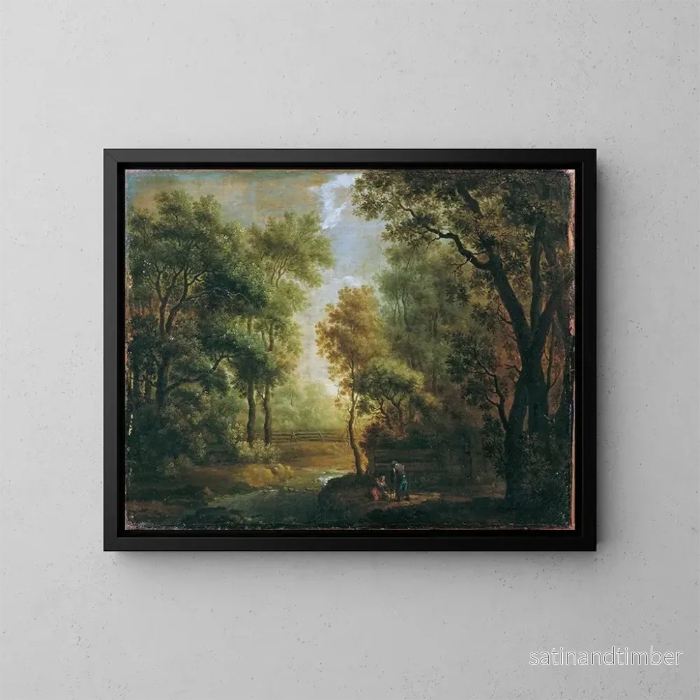 Reproduktion av målningen Landskapsbild av skog - Johann Evangelist Dorfmeister