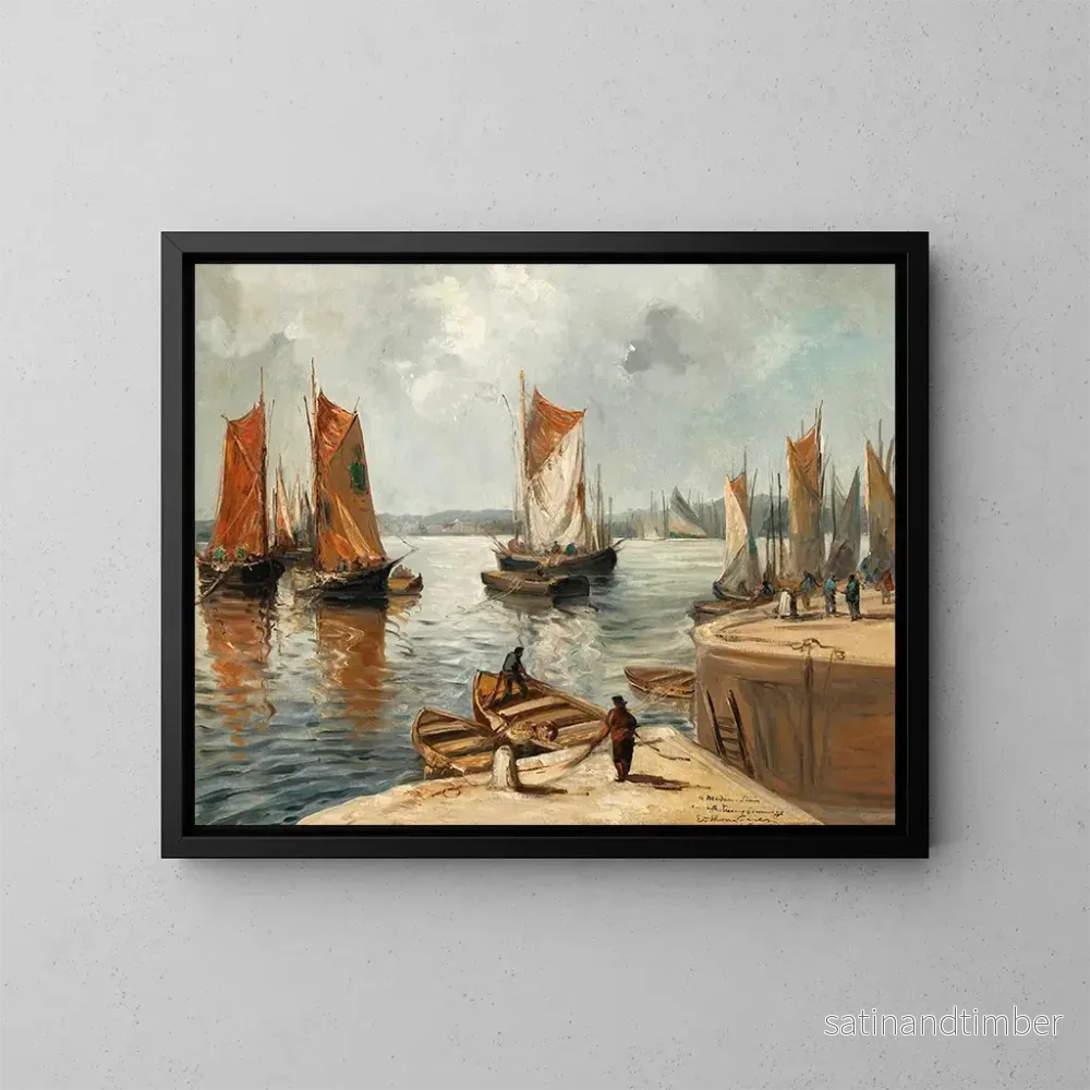 Reproduktion av målningen Port normand - Émile Othon Friesz