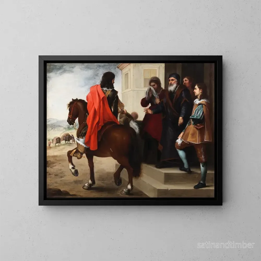 Reproduktion av målningen Avfärden av den bortkomne sonen – Bartolomé Esteban Murillo Reproduktion av målningen Avfärden av den bortkomne sonen – Bartolomé Esteban Murillo