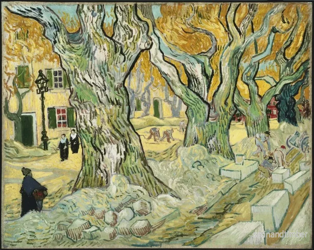 Reproduktion av målningen Les Réparateurs de routes - Vincent van Gogh - Bild 2