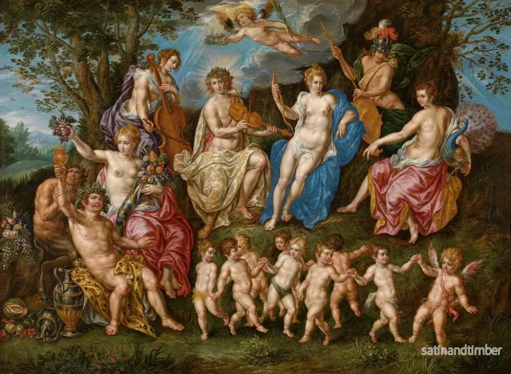 Reproduktion av målningen Parnasse - Hendrik de Clerck - Bild 2