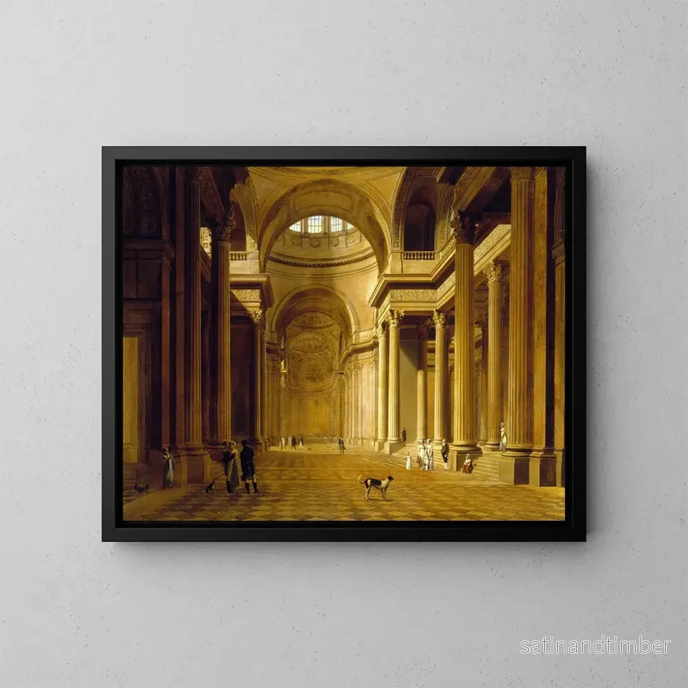 Reproduktion av målningen Vue intérieure du Panthéon - Étienne Bouhot