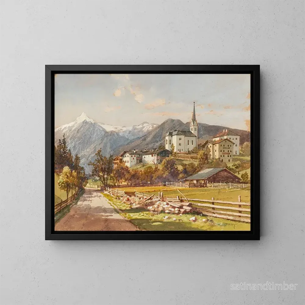 Reproduktion av målningen Vue de Kaprun - Georg Janny