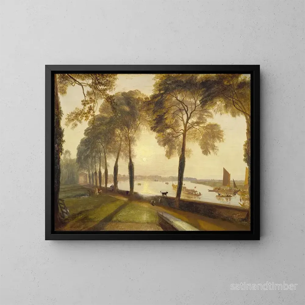 Reproduktion av målningen Terrasse de Mortlake - Joseph Mallord William Turner