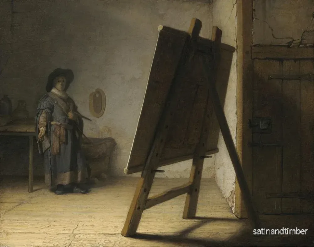 Reproduktion av målningen L'artiste dans son atelier - Rembrandt van Rijn - Bild 2