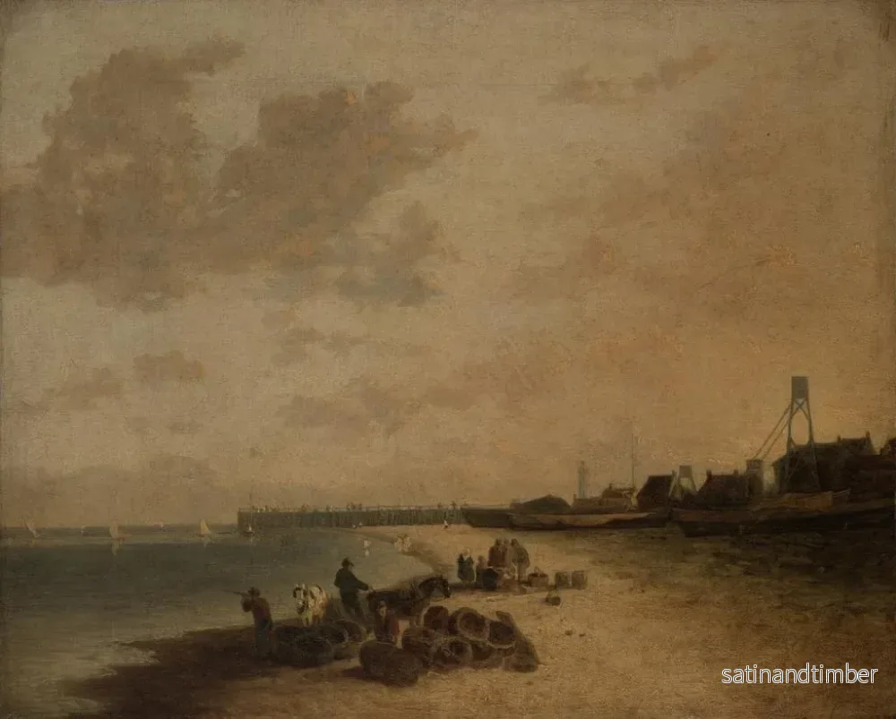 Reproduktion av målningen Plage de Yarmouth - John Crome - Bild 2