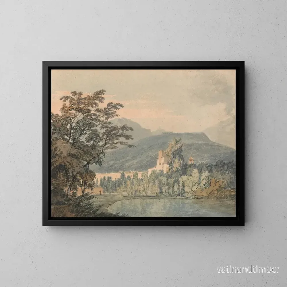 Reproduktion av målningen Villa de Sir William Hamilton - Joseph Mallord William Turner