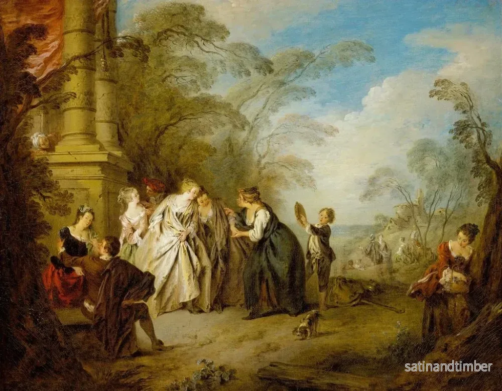 Reproduktion av målningen Le devin - Jean-Baptiste Pater - Bild 2