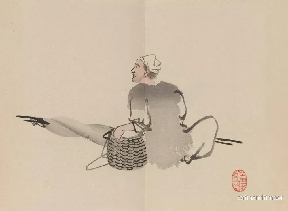Reproduktion av målningen Keinen shugajō Pl74 - Imao Keinen - Bild 2