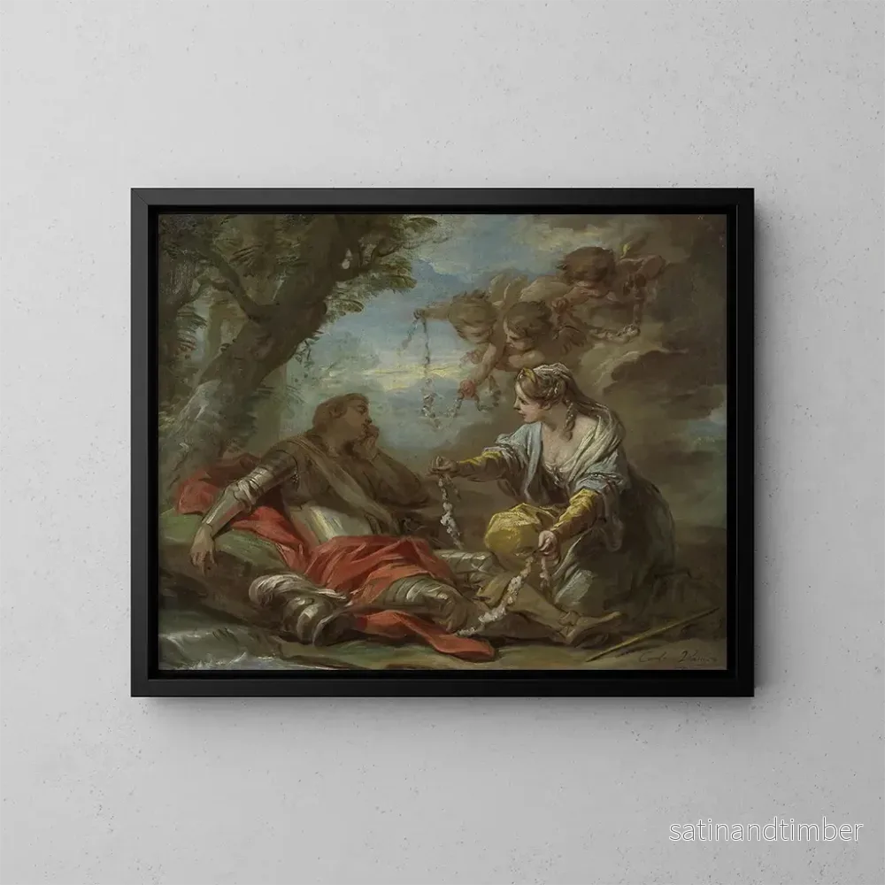 Reproduktion av målningen Rinaldo och Armide – Charles André van Loo