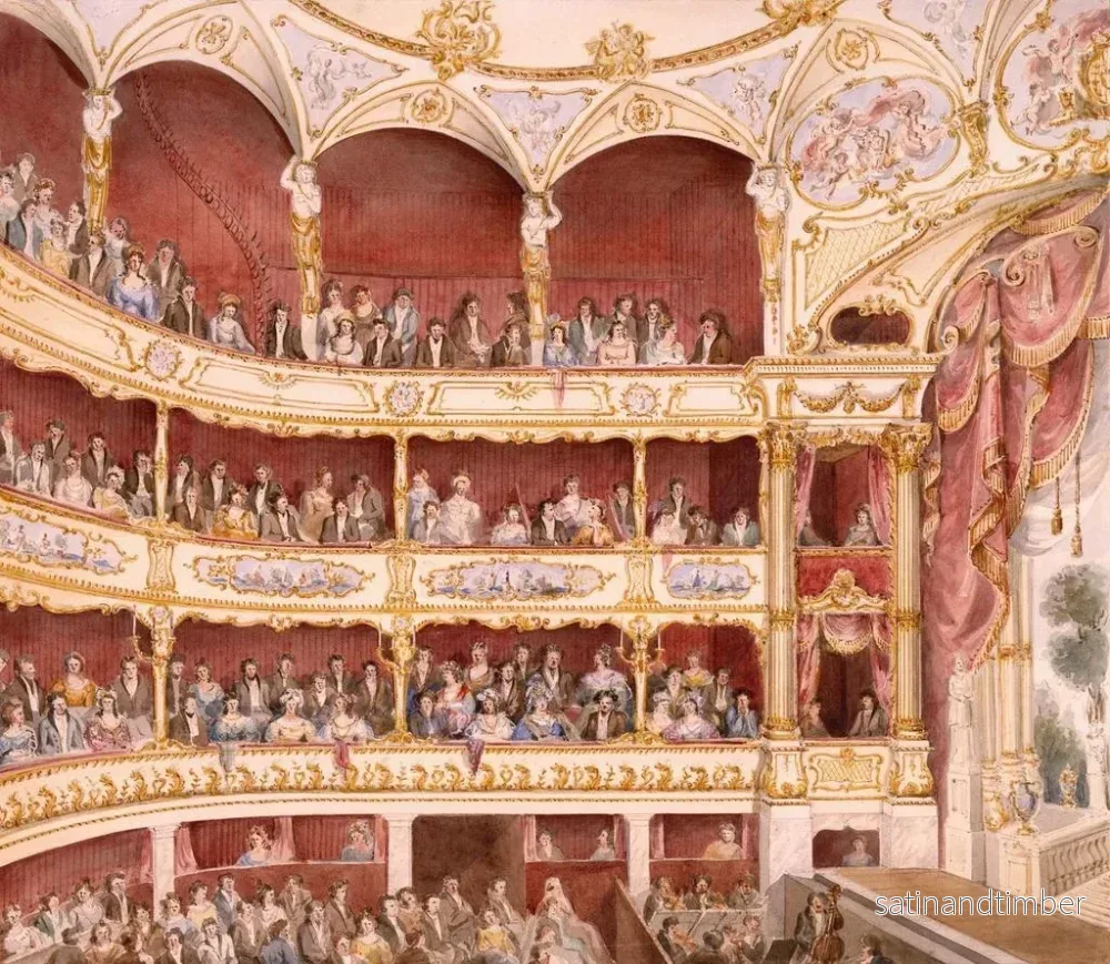 Reproduktion av målningen av inomhusmiljön i teatern St James i London - John Gregory Crace - Bild 2
